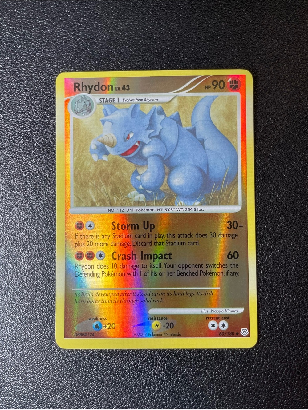 Rhydon #60/Reverse Holo/Pokemon Diamond & Pearl